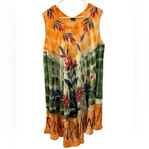 Hand-Painted Floral Sundress